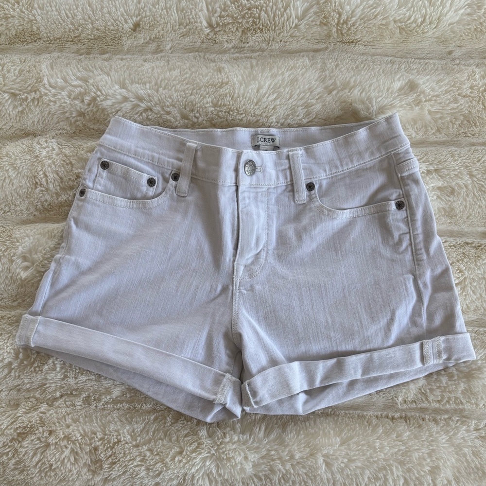 J. Crew White Jean Shorts